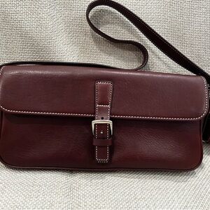COACH Mulberry Leather Shoulder Bag